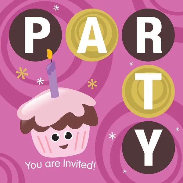 Pozvánka na večírek — Stockový vektor