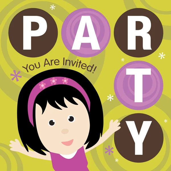 Invitation de fête — Image vectorielle
