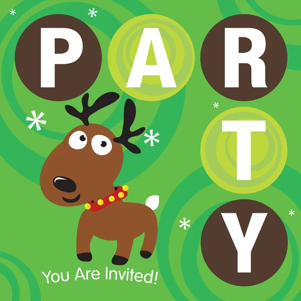Christmas Party Invite — Stock Vector