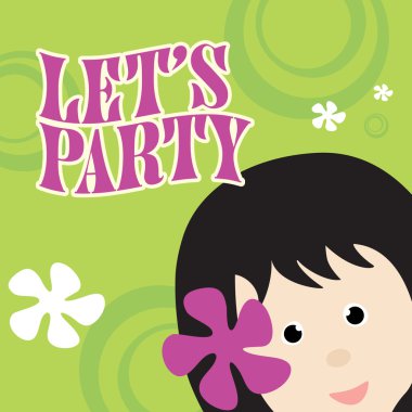 Party Invitation w/ kid clipart