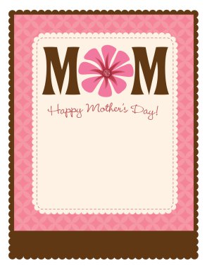 Happy Mothers Day Template clipart