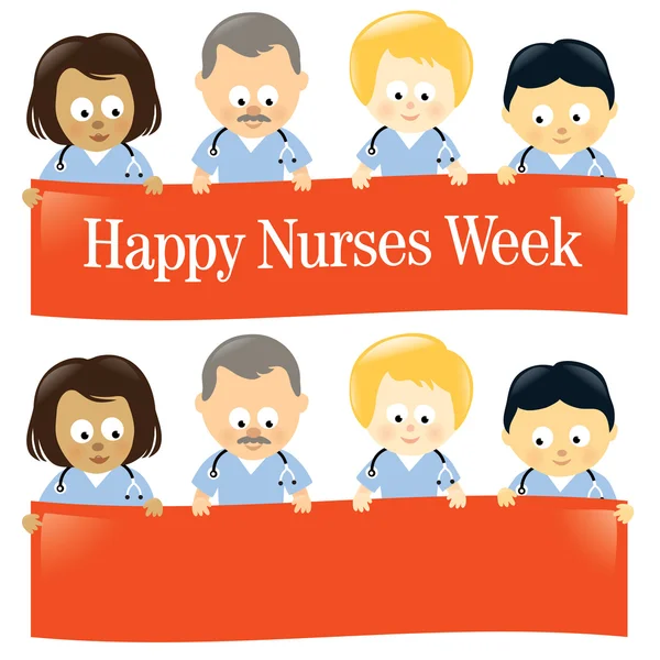 Feliz Semana das Enfermeiras —  Vetores de Stock