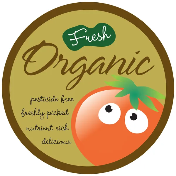 Organic Sticker/Label — Stock Vector