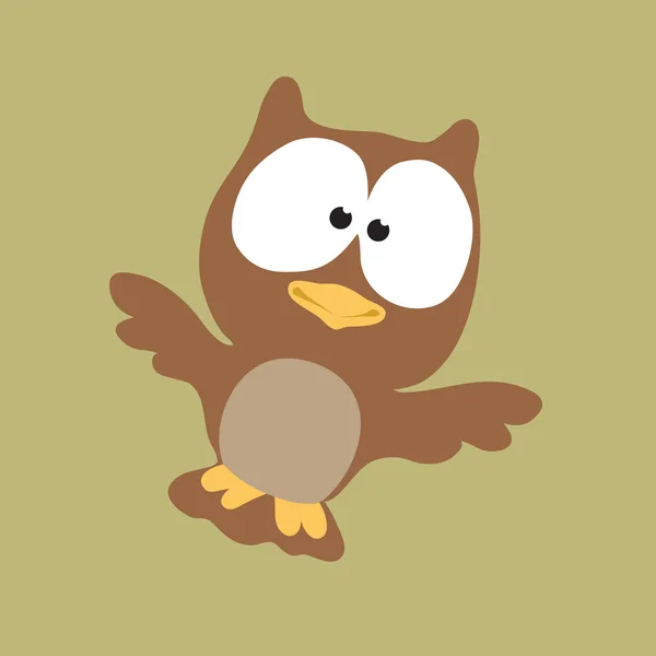 Owl Flying High — Stock Vector