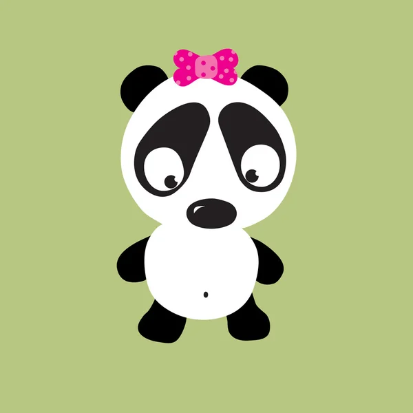 Sad Panda — Stock Vector