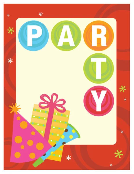 Party flyer template — Stock Vector