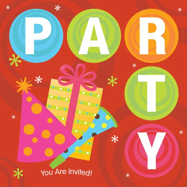 Cool Party Invitation — Stock Vector