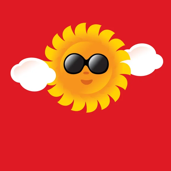 Letní slunce plakát — Stockový vektor