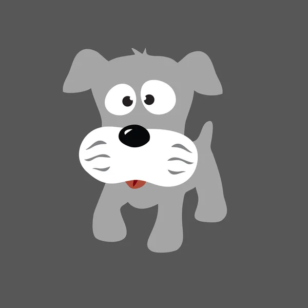 Schnauzer puppy — Stock Vector