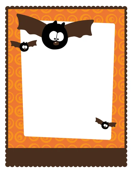 Flyer πρότυπο με νυχτερίδες — Διανυσματικό Αρχείο
