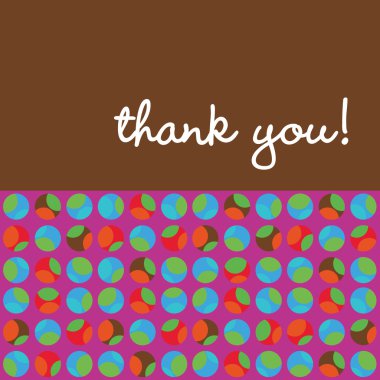 Thank You Card w/kids clipart