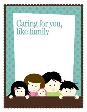 Flyer Template w/ family clipart