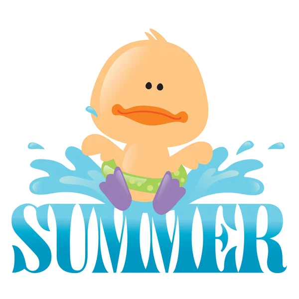 Summer Splash Graphic 1 — Stock Vector