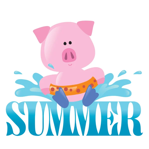 Summer Splash Graphic 2 — Stock Vector