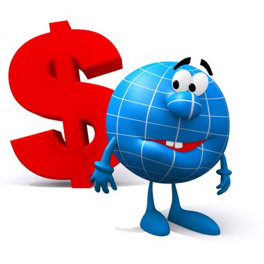 Exchange rates in the world clipart