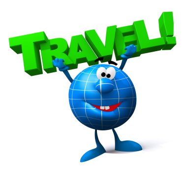 Travel around the world clipart