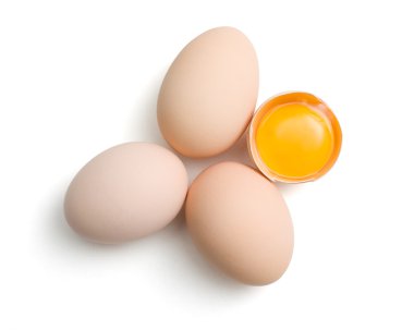 Eggs on white clipart