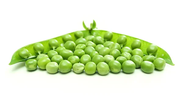 Zeleného hrášku a semena — Stock fotografie