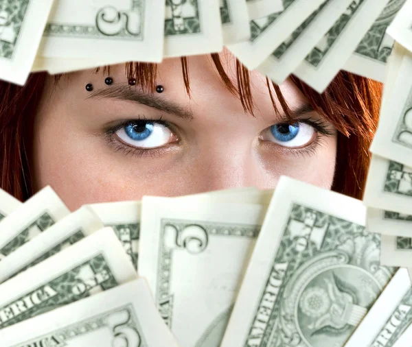 Dólar ojos azules —  Fotos de Stock