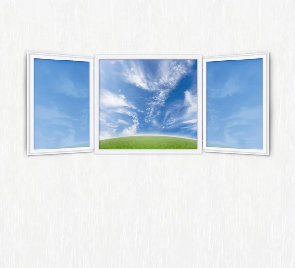 Open window freedom concept — Stock Photo, Image