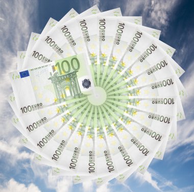 Euro banknotes. clipart