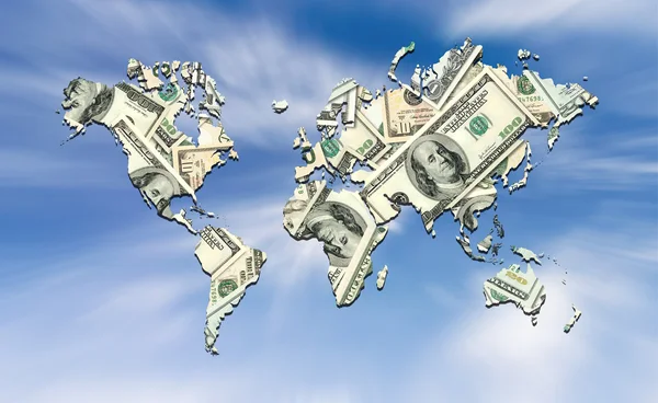 Concepto dólar Tierra — Foto de Stock