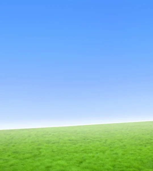 Eenvoudige blauwe en groene natuur achtergrond — Stockfoto