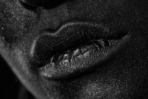 stock image The lips of a young girl