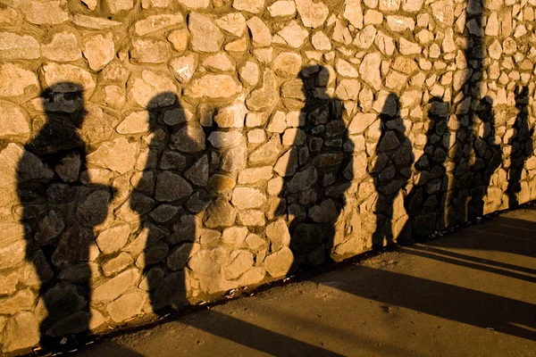 stock image Shadows on the stone