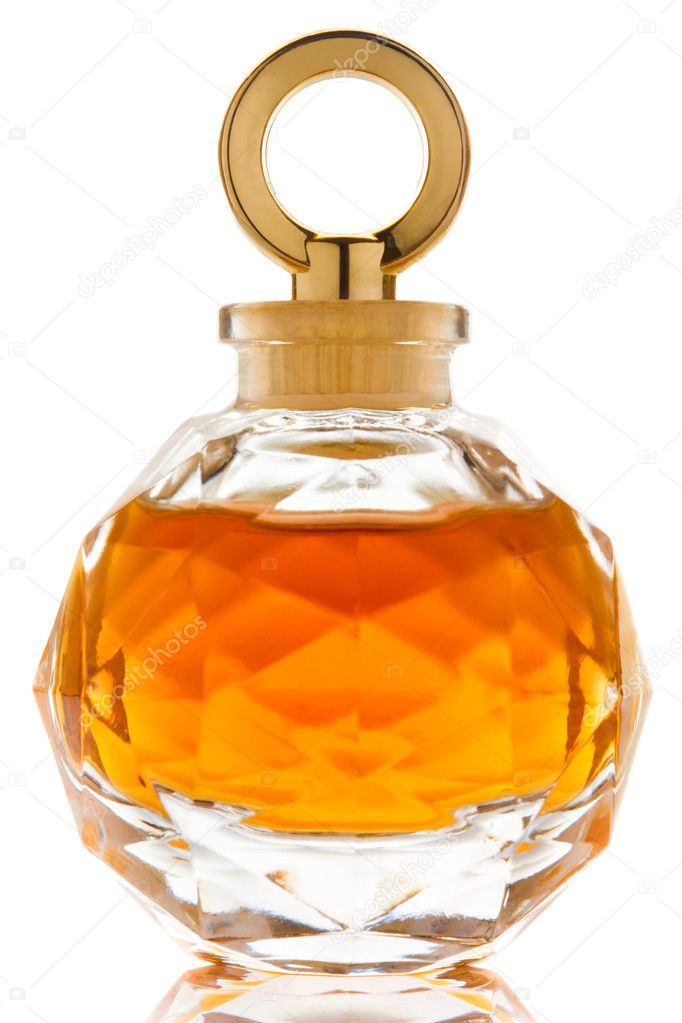 Perfume in a beautiful glass jar