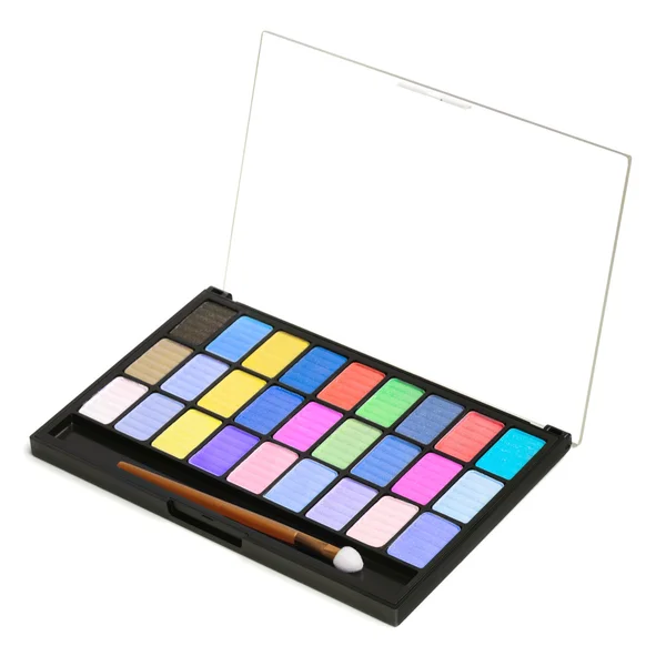 Färgstark palett för makeup — Stockfoto