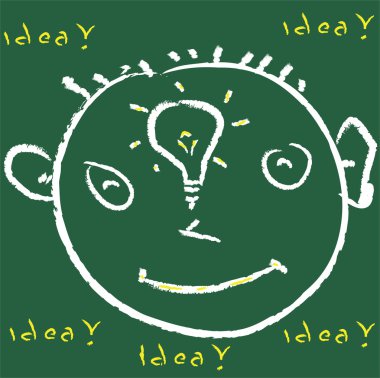 Idea face clipart