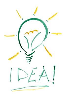 Idea light bulb. clipart