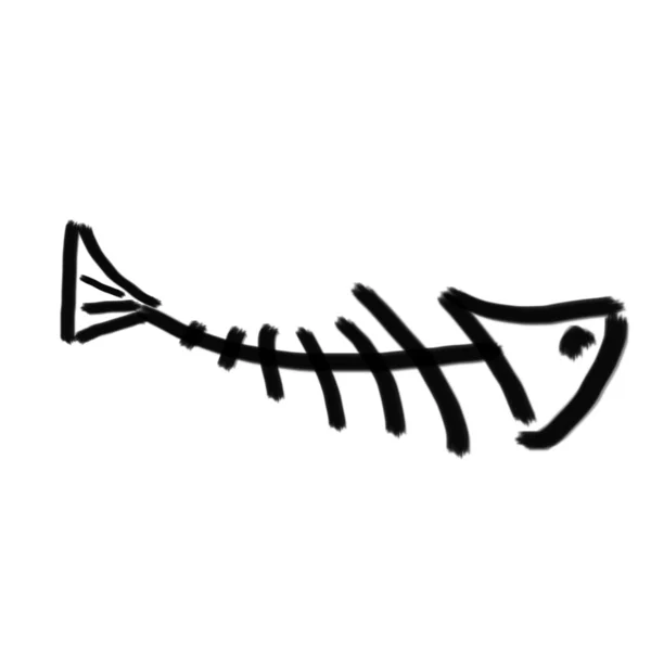 Espinha de peixe — Fotografia de Stock
