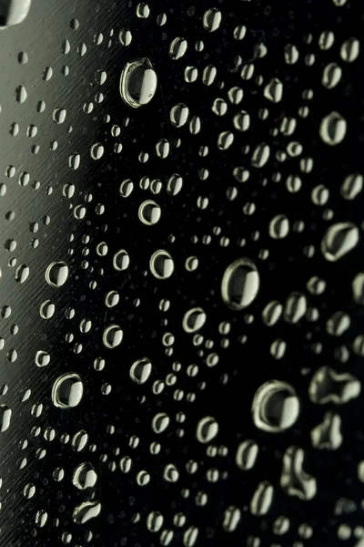 stock image Water Droplets on a metal Surface