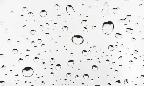 Water Droplets on a metal Surface — Stock Photo, Image