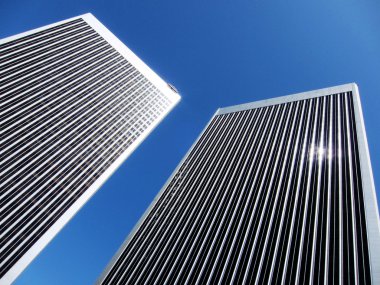 Two skyscrapers clipart