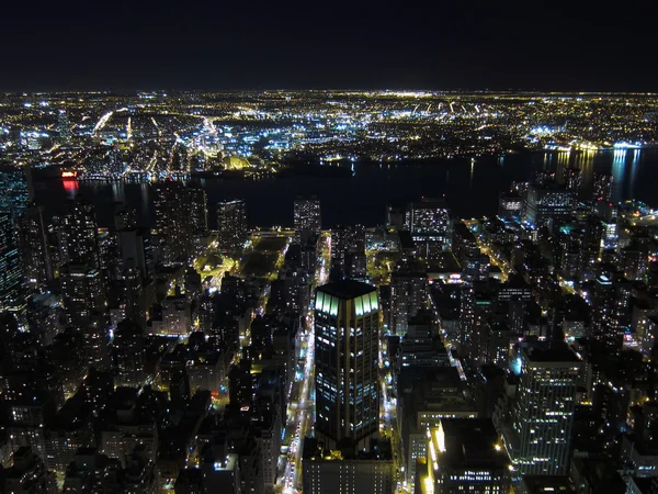マンハッタンの夜景 — ストック写真