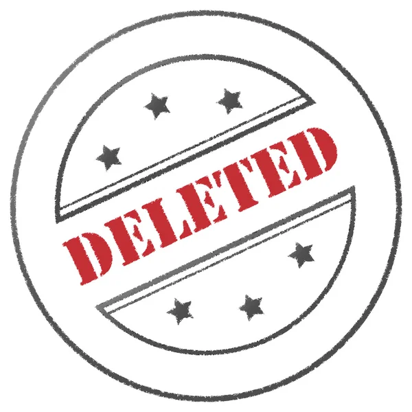 Stamp "Deleted" — Stock Photo, Image