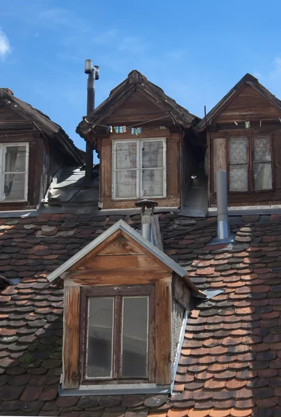 Old dormers. Royalty Free Stock Photos