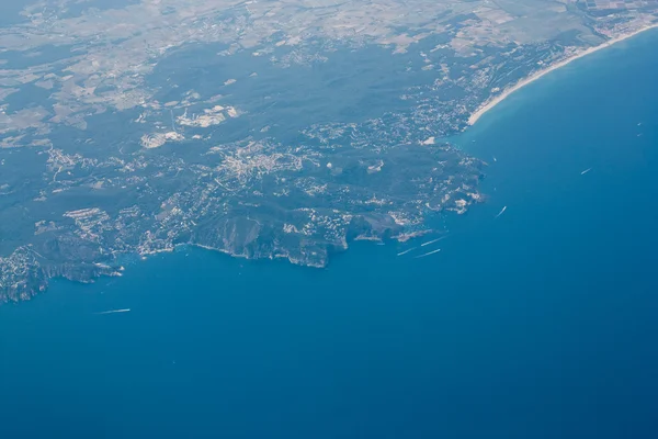 Aerial view of coastline — Stock Photo, Image