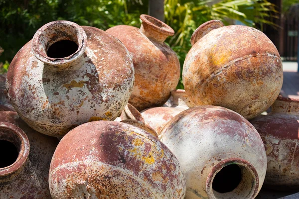 Pile of old amphoras — Stock Photo, Image