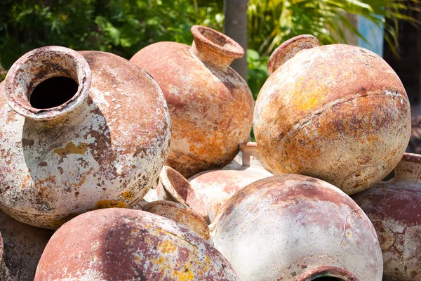Pile of old amphoras — Stock Photo, Image
