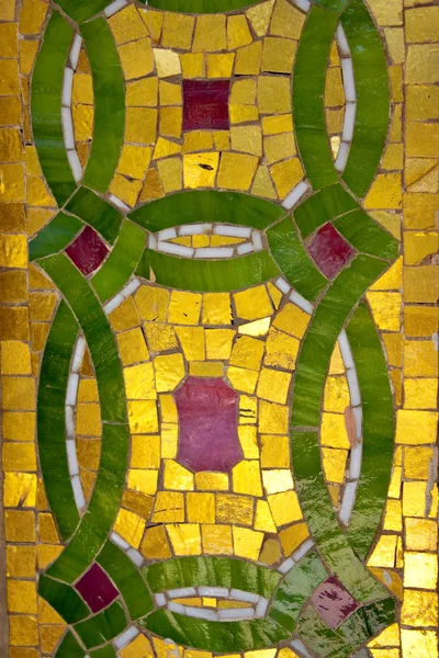 Azulejos de mosaico dorado — Foto de Stock