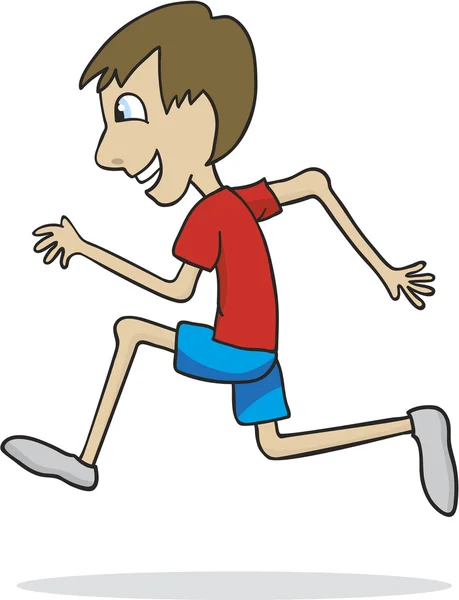 stock vector Boy Running