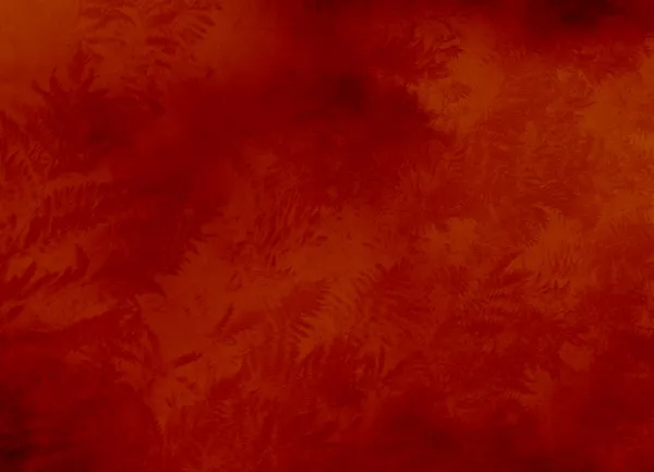 Текстура червоного фону з папоротями — стокове фото