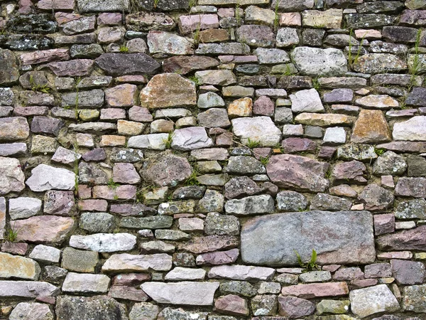 stock image Old wall of stones of a medieval castle