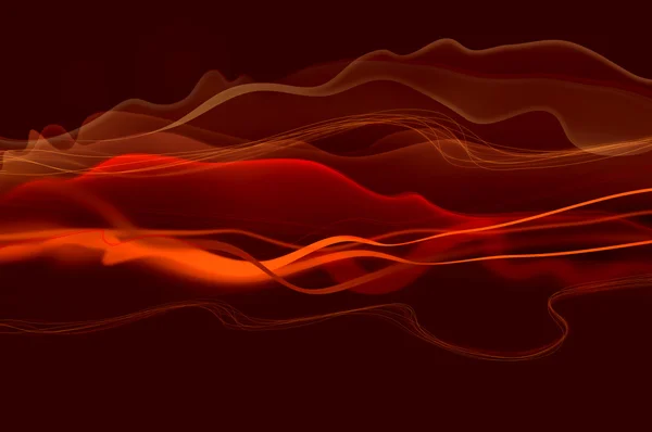 Ondas vermelhas abstratas e textura de fumaça — Fotografia de Stock