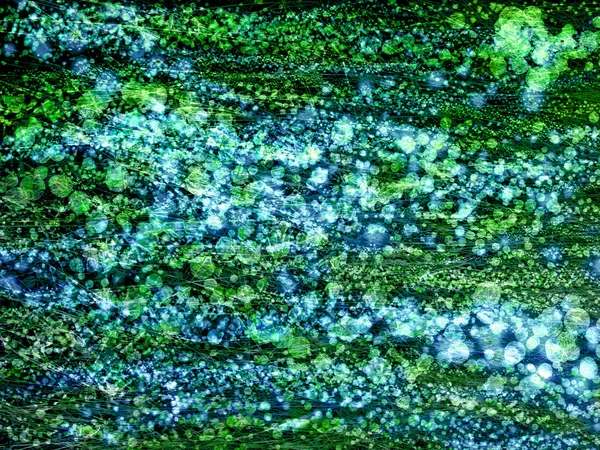 Textuur groene abstracte achtergrond - gras / alga en twinkles — Stockfoto
