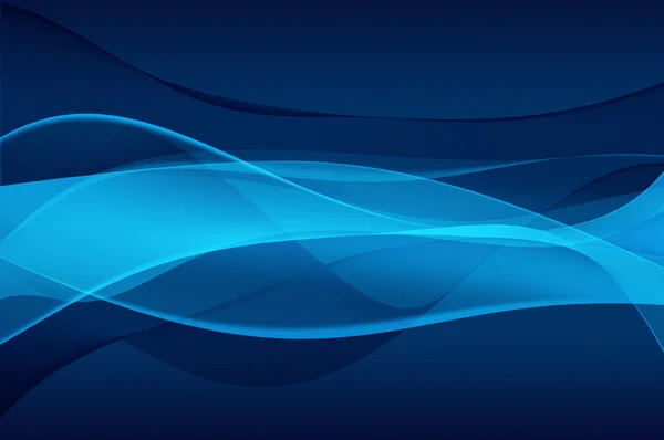 Abstrakter blauer Hintergrund, Welle, Schleier oder Rauchstruktur - computergeneriert — Stockfoto
